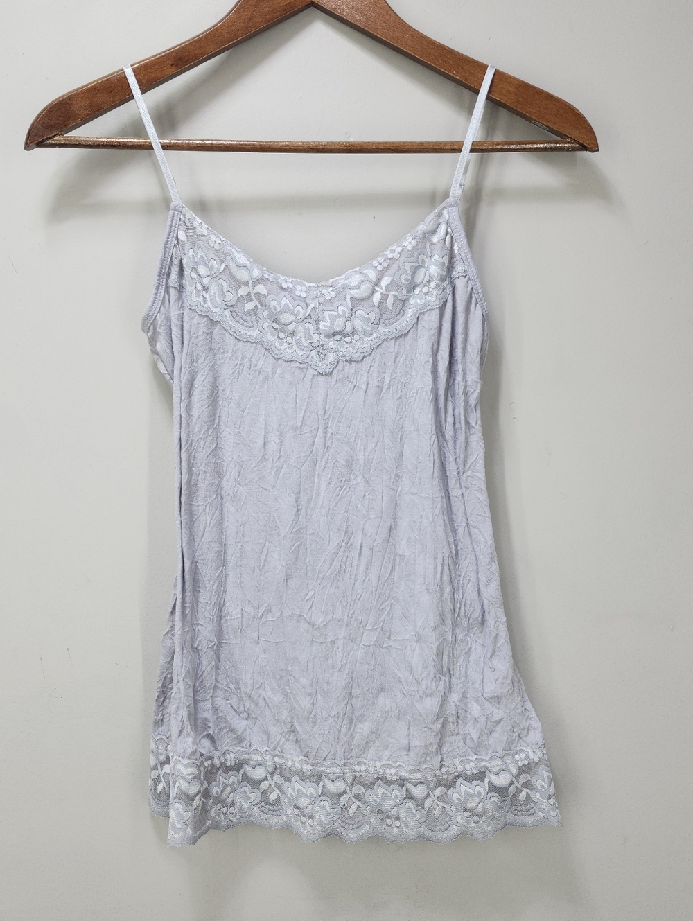 Maurices Lace Trim Crinkle Texture Cami